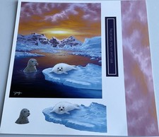 6 John Rattenbury Animal 8 x 8 inch Images, Decoupage and Sentiment Sheets.