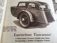 SIDECAR HOME MADE DIY PERIOD