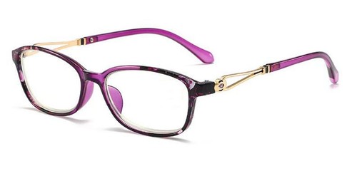 Women retro oval purple red - women's,