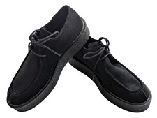 GEOX Derbie Elidea black suede creeper style shoes NEW - EU Size 40 - UK 6