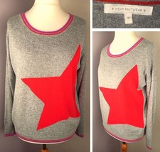 Next Star Front Autumn Winter Jumper - Size M - 16% Merino Wool 3% Cashmere Knit