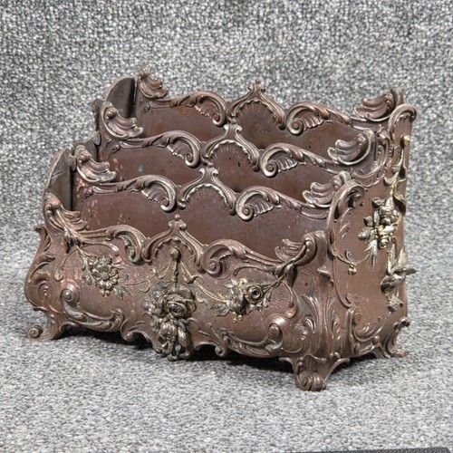 Antique french rococo letter - french,