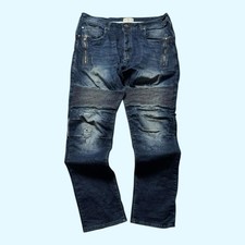 Police 883 Jeans Regular Fit Straight Leg Men's Blue Denim 38x33