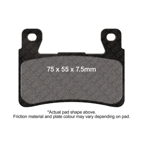 Ebc brake pad front left - hh,