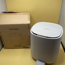 Plastic 5 Litre Bin with Pedal Lid Waste Dustbin Rubbish Non Slip Pedal