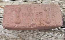 Antique Street Paving Brick CP MAYER Brick Co. Bridgeville PA Barbell 1800's