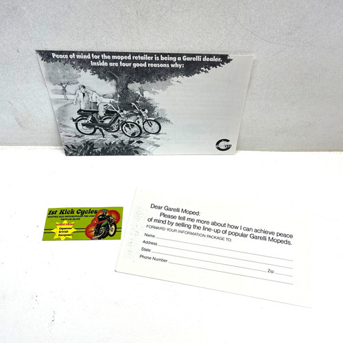 Vintage garelli moped dealer - vintage,