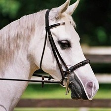 Equilibrium Muzzle Net Cavesson Flash Nose Net Head Shaking Relief White/Black