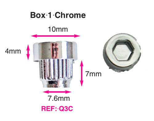 Chrome plastic wheels - 25, x