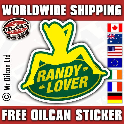 Randy lover sticker land rover - lover,