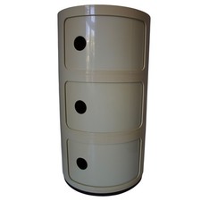 Kartell Componibili 3 Tier Storage Unit 4965-6-7 by Anna Castelli 32x32x58cm