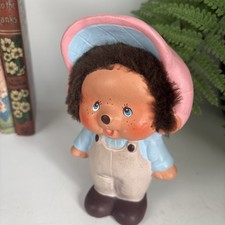 Vintage Monchhichi Sekiguchi Japan Monkey Money box Bank cute rare 1970’s