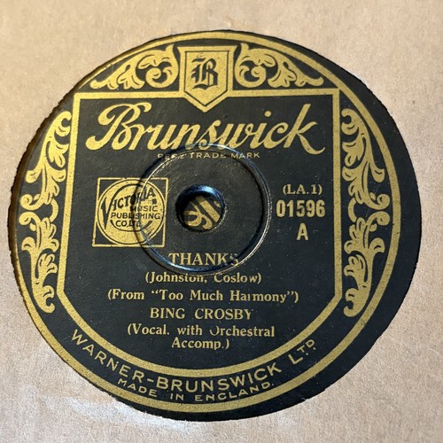 Bing crosby thanks - bing, brunswick