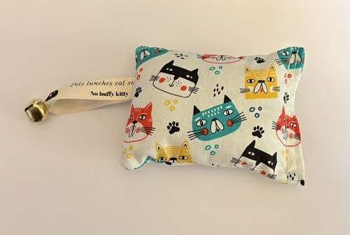 Homemade catnip pillow toy - pillow,