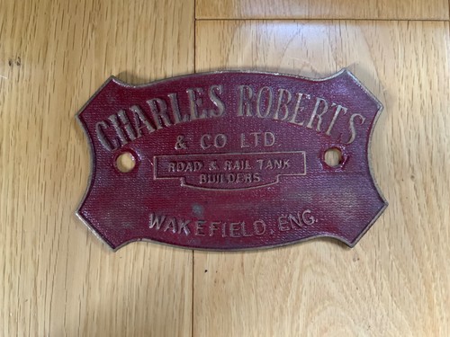 Railway plate charles - plate,