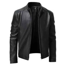 Mens Vintage Cafe Racer Black