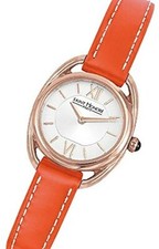 Saint Honore Orange Leather strap watch Charisma 7215268AIR-G NEW