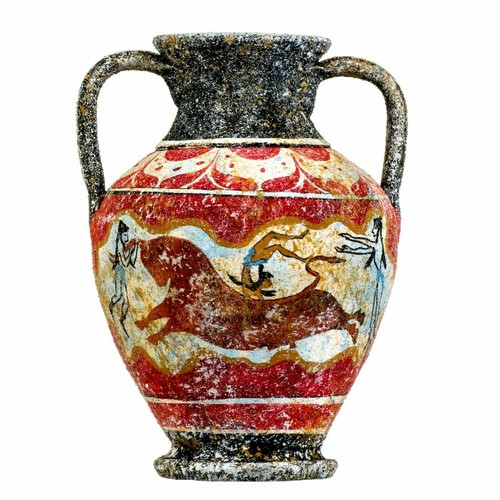 Ancient greek minoan amphora - ancient,