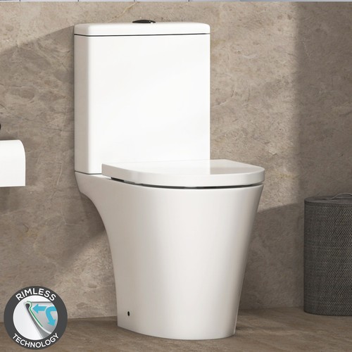Close coupled rimeless toilet - rimeless,
