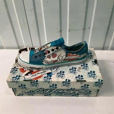 Ed Hardy Love Kills Slowly Skull Shoes Size Uk 7 Boxed