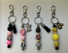 Keyring bag charm BEE, ANIMAL PRINT, HIGHLAND COW
