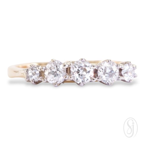 Five loves 1920s antique 18k - five,