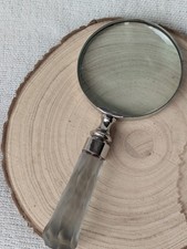 Magnifying Glass Handheld 4" Large Heavy Lens Magnifier Reading