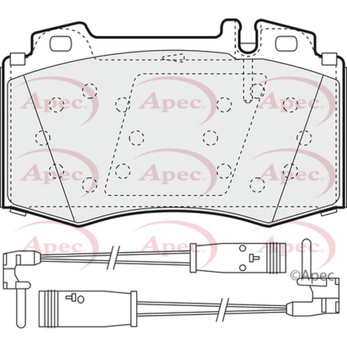 Brake pads set for mercedes - set,