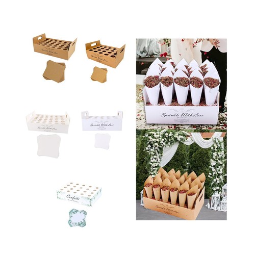 Wedding confetti cone holder - confetti,