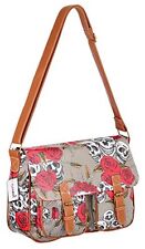 Womens Oil Cloth Satchel Skull