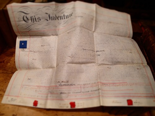 1861 vellum indenture - 1861,