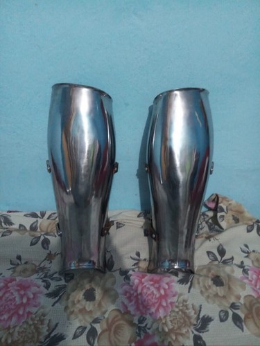 Medieval leg armor - leg, steel