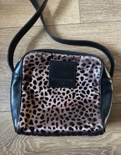 Armando Pollini Bronze Brown Animal / Leopard Print Shoulder Bag Handbag