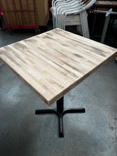 Solid Beech Butchers Block Table Restaurant Cafe Bar Pub Bistro