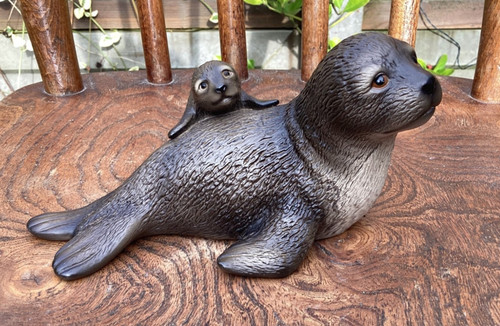 Brown fur seal - seal, ceramic