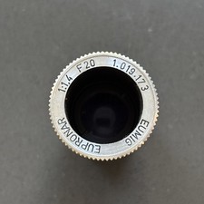 Eumig P8 Cine Movie Projector Lens - Eupronar 1:1,4  F20 Made in Austria