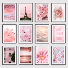 Pink Botanical Wall Art Prints