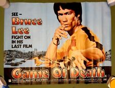 GAME OF DEATH BRUCE LEE  1974  ORIGINAL UK QUAD POSTER 