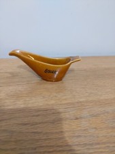 Lord Nelson Pottery sauce server - brown high gloss - Gravy Boat 