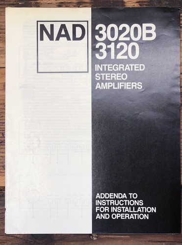 Nad model 3020b 3120 - model,