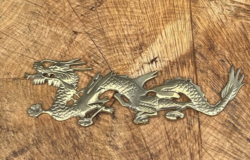 Vintage solid brass dragon - vintage,