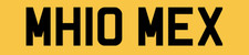 Motorhome reg number plate - x,