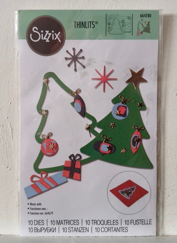 Sizzix dies retro tree - -,