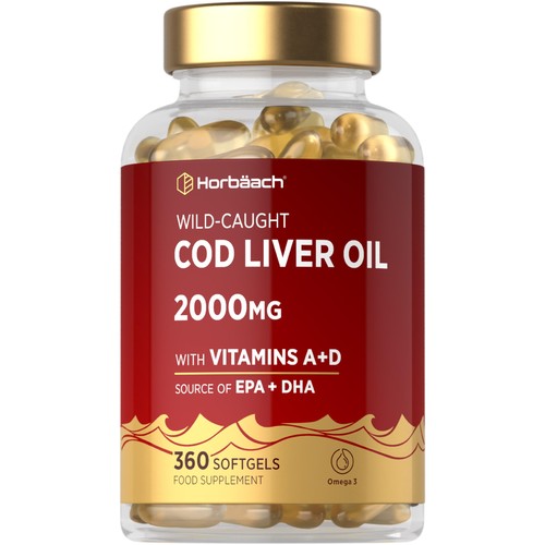 Cod liver oil capsules - liver, high