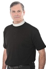 Short Sleeved Clerical Polo