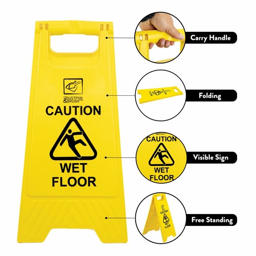 Caution wet floor sign - caution,