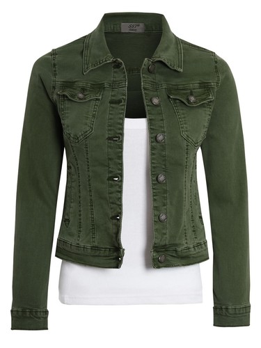 Womens fitted denim jacket - fitted,