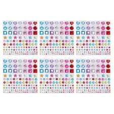 6 Sheets Rhinestone Sticker