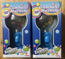 Gumball Vending Machine Gum Bubblegum Dispenser Blue 2x120g 18cm With Bubblegum