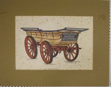 Original Old Antique Print